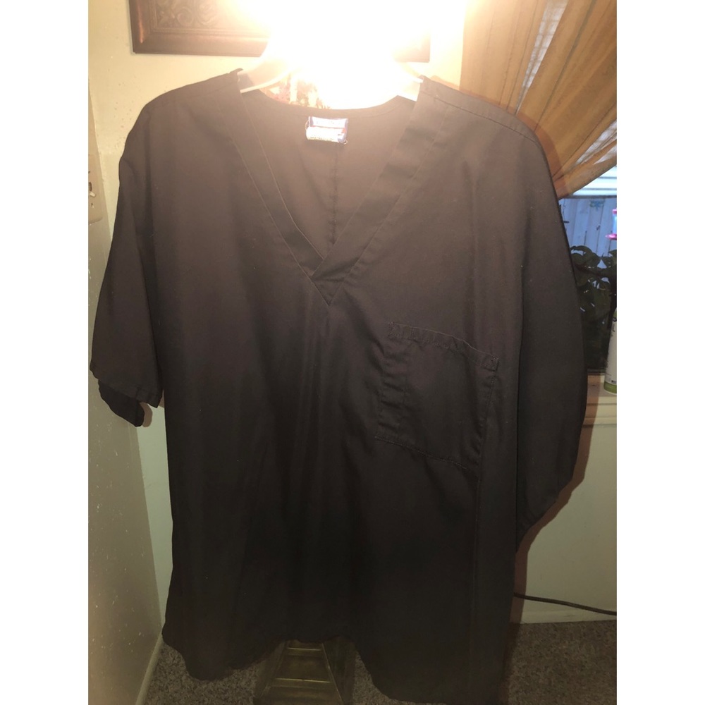 Black scrub top